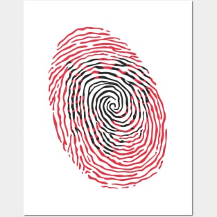 Albania Fingerprint Posters and Art